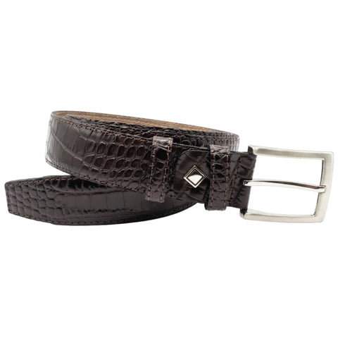 bruin kroko riem - 3,5cm | 0006-2