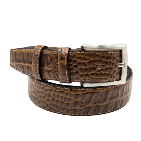hazelnoot kroko riem - 3,5cm | 0006-4