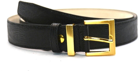 zwart slangenprint riem - 3cm | 0033-1