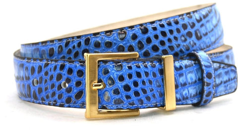 kobalt croco riem - 3cm | 0032-10