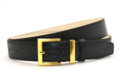 zwart slangenprint riem - 3cm | 0033-1