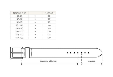 zwart pak riem - 3,5cm | 40605-1