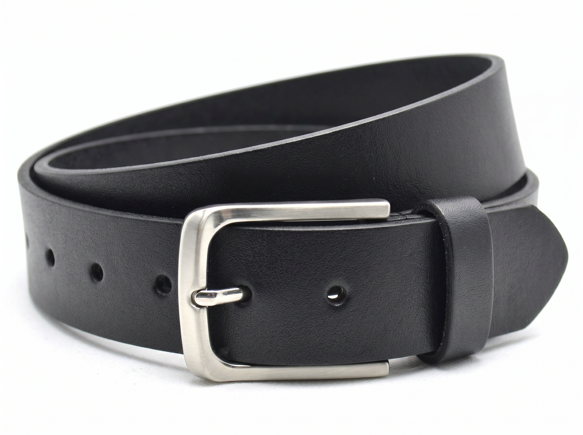 zwart jeans riem - 4cm | 356-1