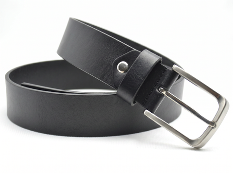 zwart jeans riem - 4cm | 356-1