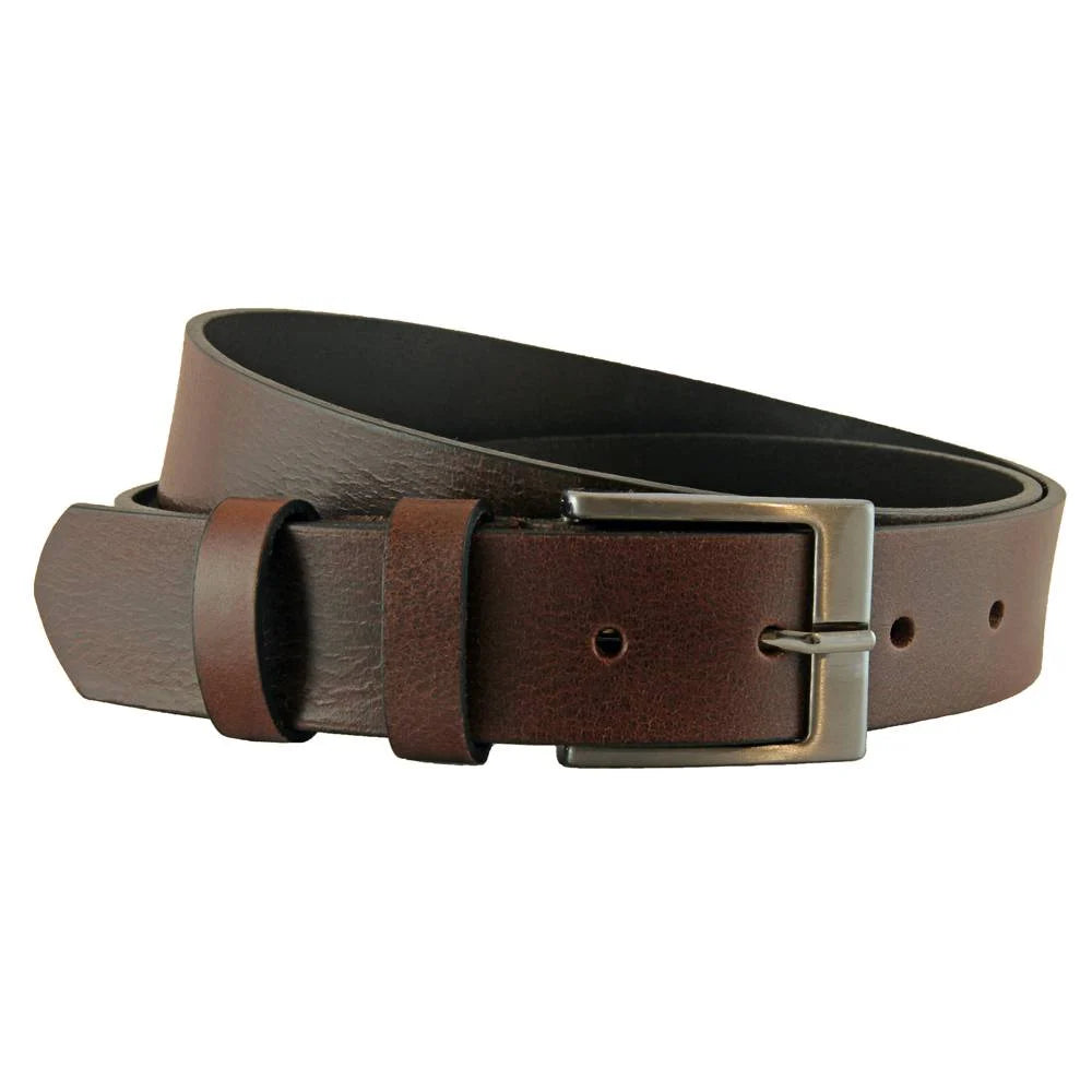 bruin jeans riem - 4cm | 40504-2