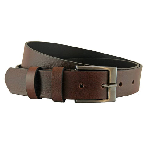 bruin jeans riem - 4cm | 40504-2
