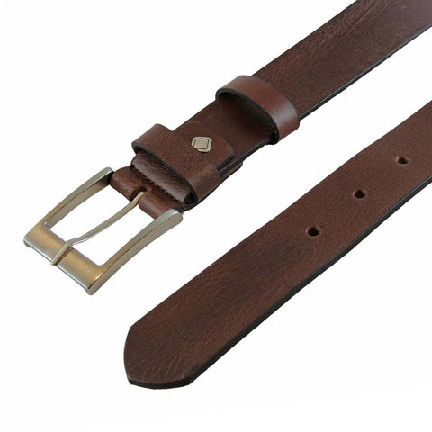bruin jeans riem - 4cm | 40504-2