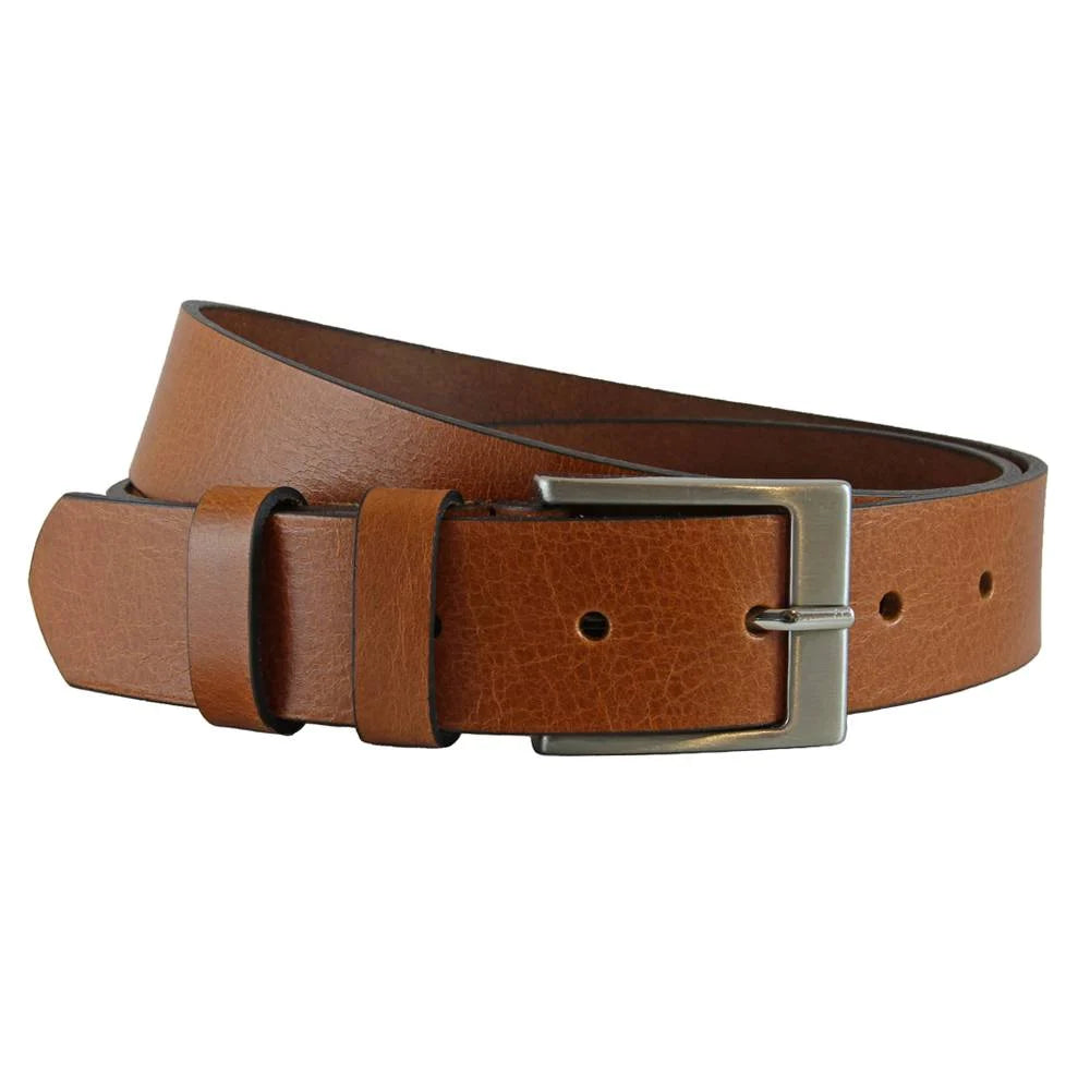 cognac jeans riem - 4cm | 40504-3
