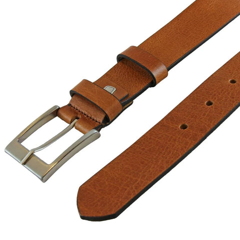 cognac jeans riem - 4cm | 40504-3