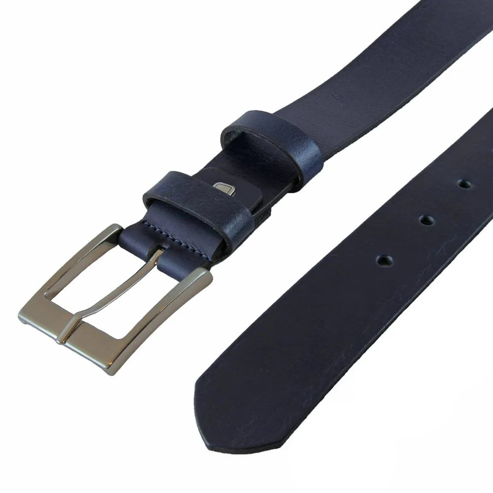 blauw jeans riem - 4cm | 40504-6
