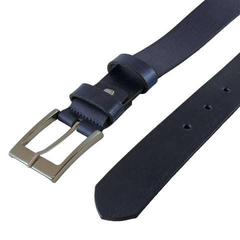 blauw jeans riem - 4cm | 40504-6