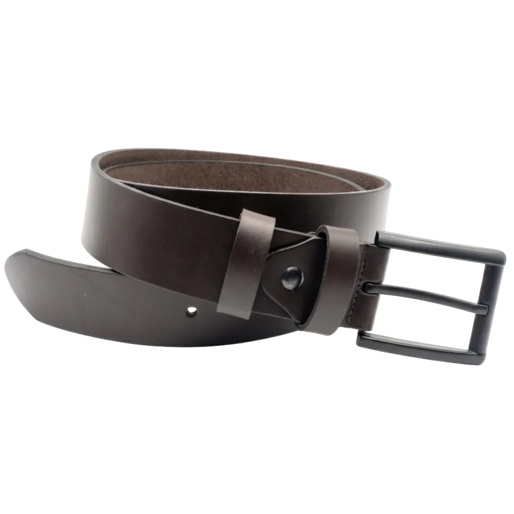 bruin jeans riem - 4cm | 40602-2