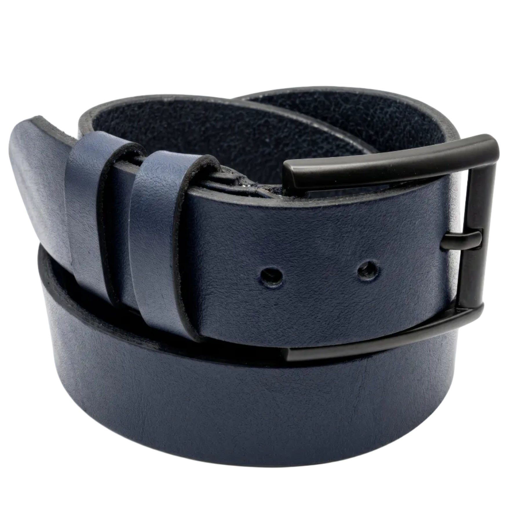 blauw jeans riem - 4cm | 40602-6