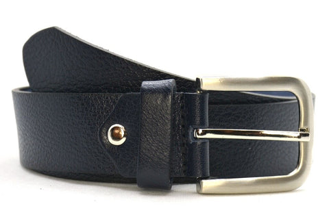 blauw classic jeans riem - 4cm | 40900-6