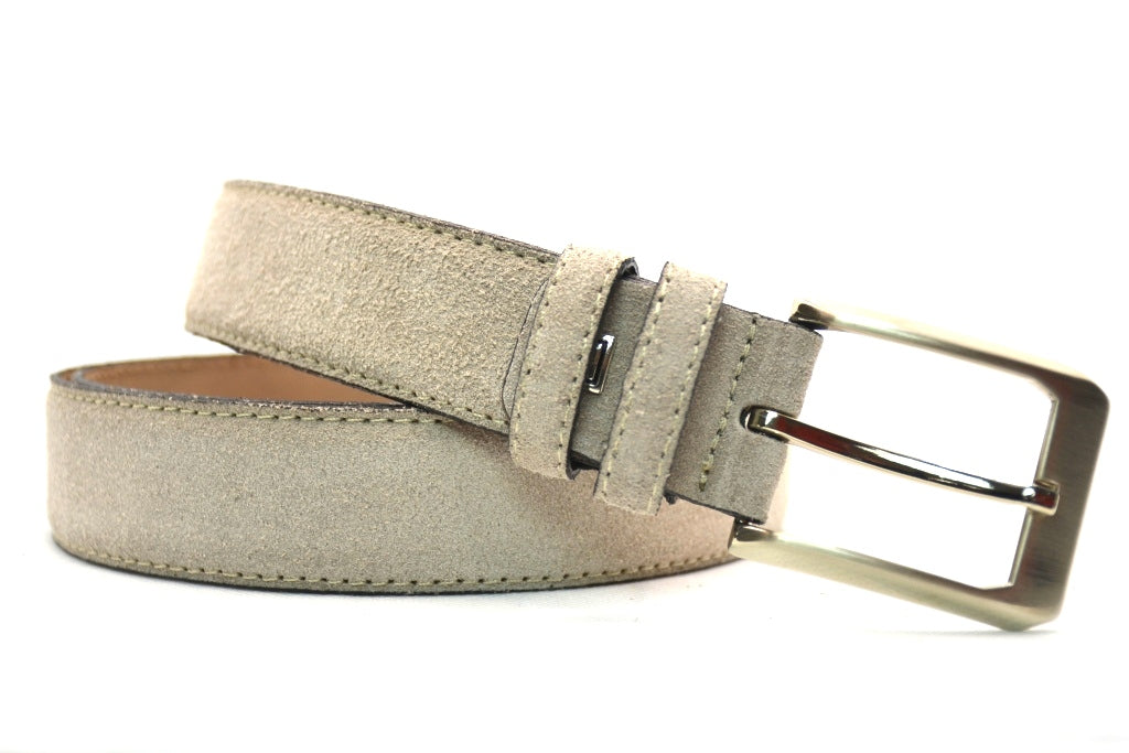 ecru suède pak riem - 3,5cm | 0004-12
