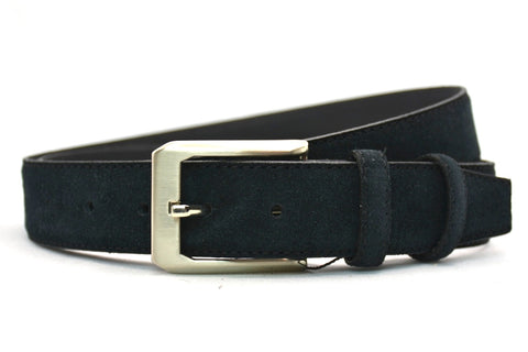 zwart suède pak riem - 3,5cm | 0004-1