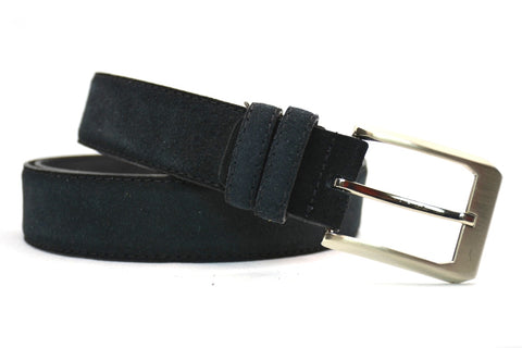 zwart suède pak riem - 3,5cm | 0004-1