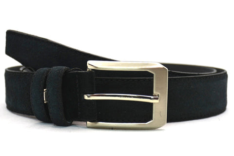 zwart suède pak riem - 3,5cm | 0004-1