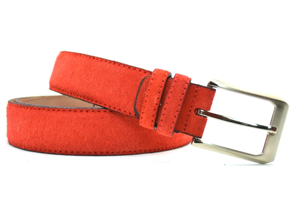rood suède pak riem - 3,5cm | 0004-7