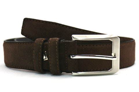 bruin suède pak riem - 3,5cm | 0004-2