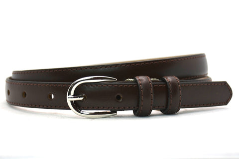 bruin dames riem - 2cm | 0023-2