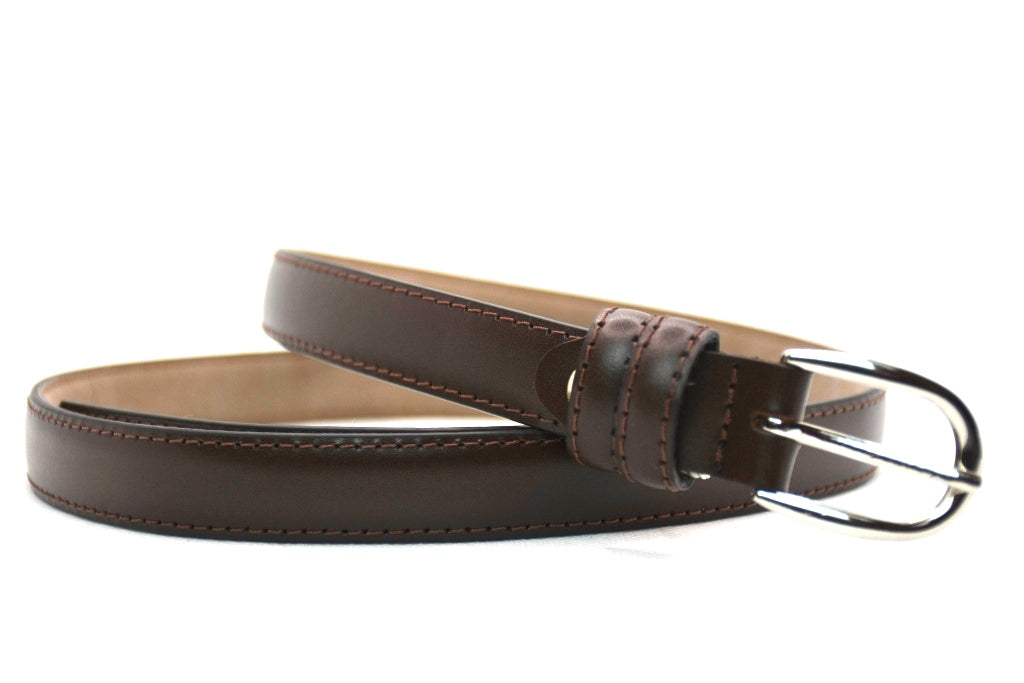 bruin dames riem - 2cm | 0023-2