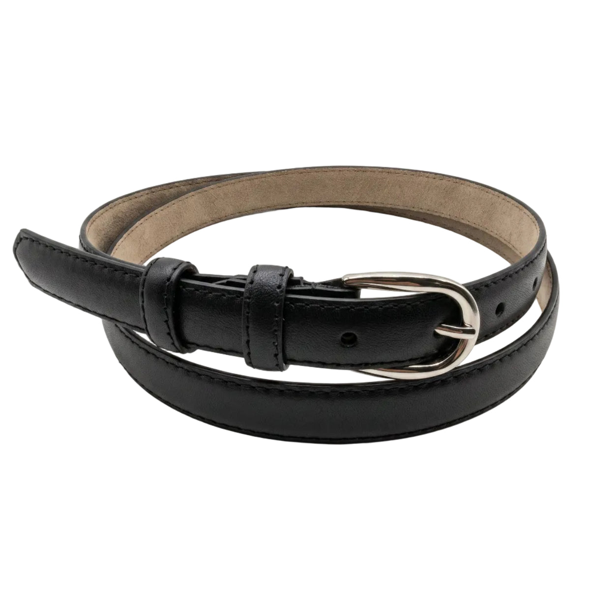 zwart dames riem - 2cm | 0023-1